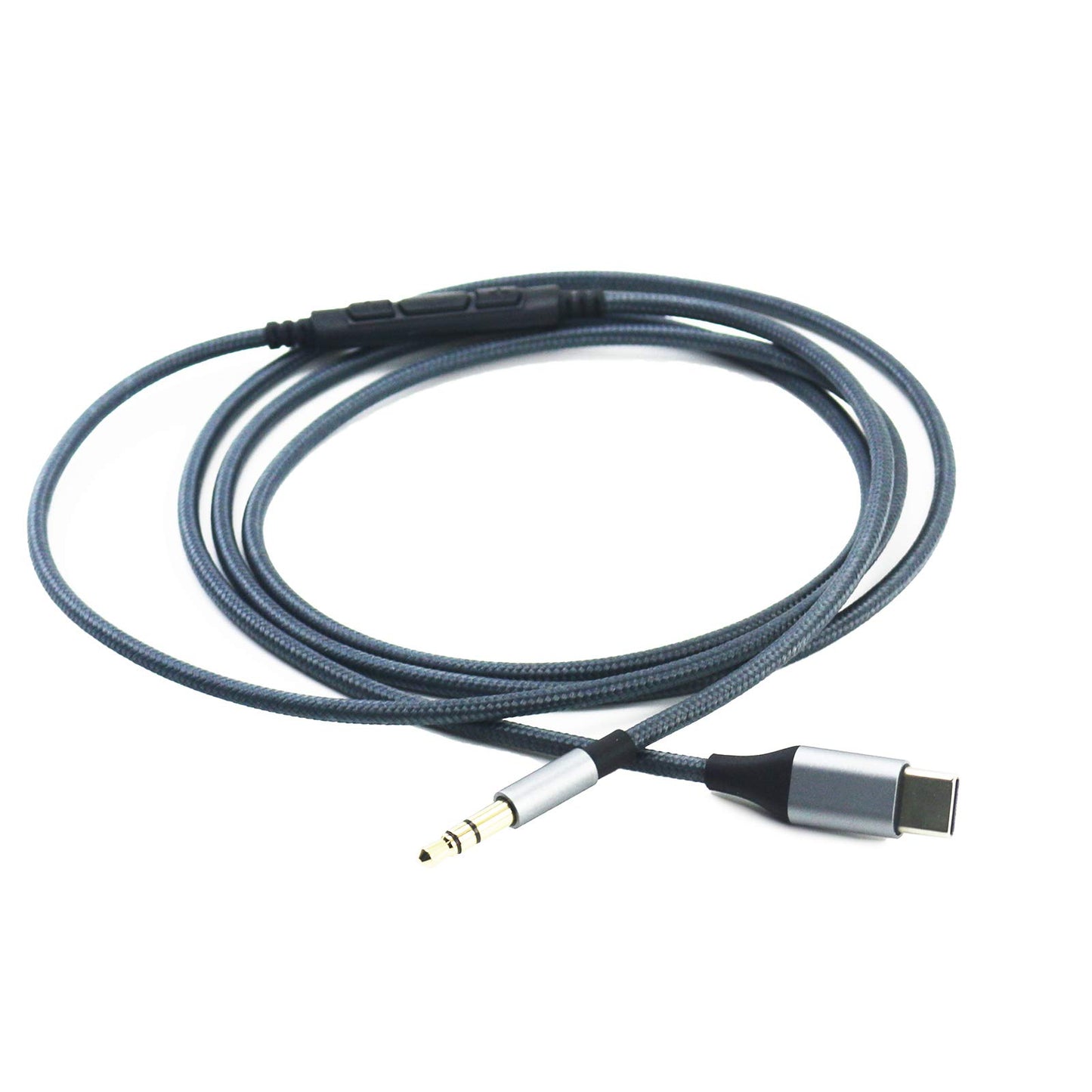 NewFantasia USB C to 3.5mm Audio Cable Compatible with Skullcandy Hesh Hesh2 Hesh3 Crusher Grind Headphones Remote Volume Mic Compatible with iPhone 15/16/pro/plus Compatible with iPad 4ft